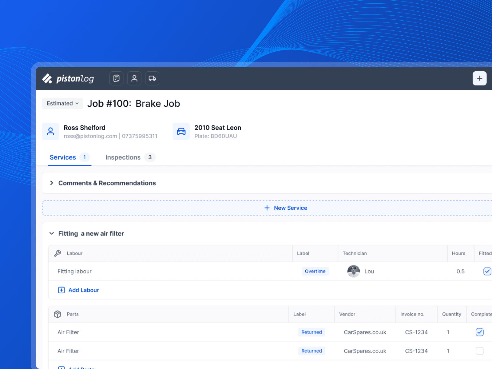 Kanban workflow board