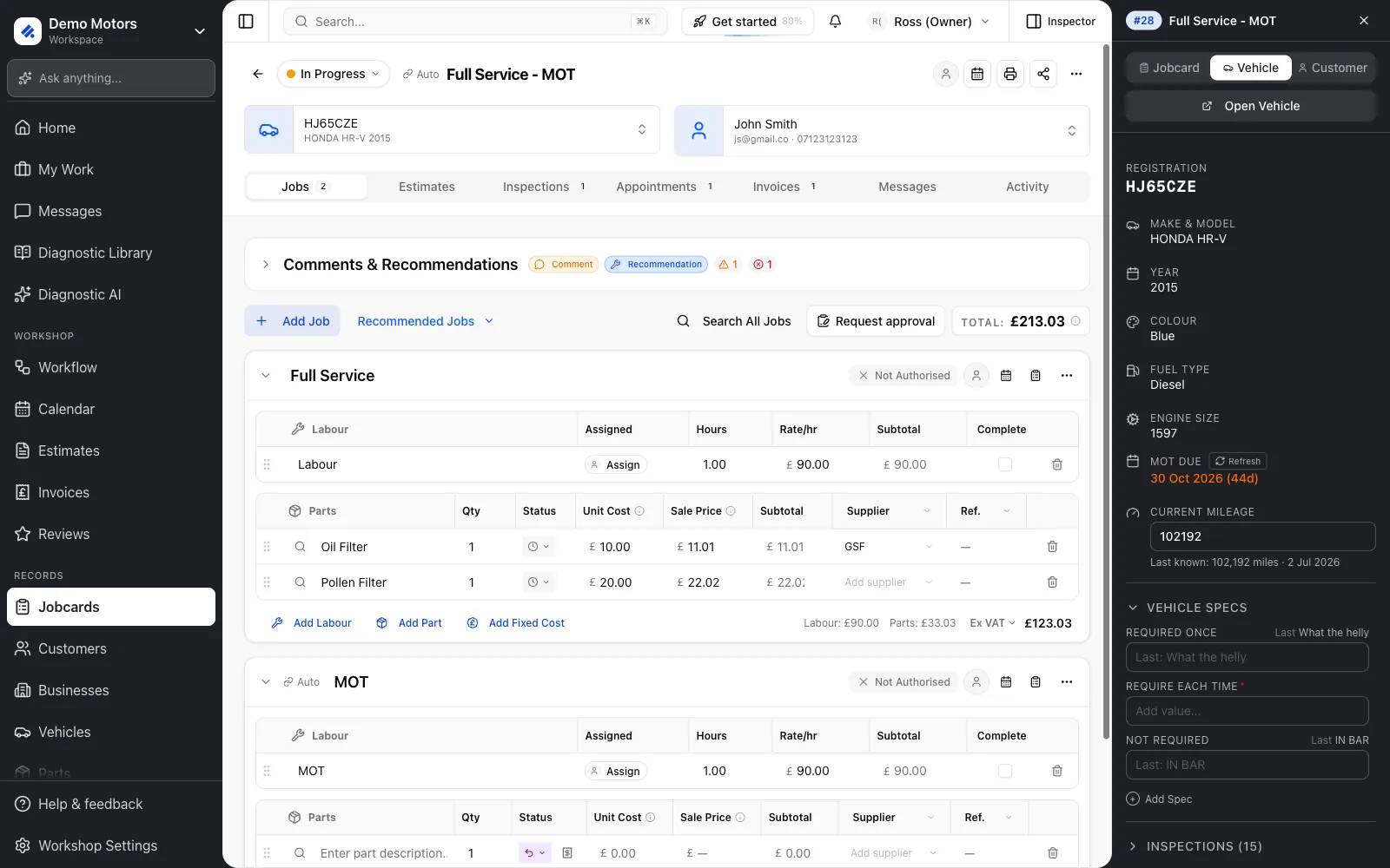 The assignee button is the person icon at the right of the title row.